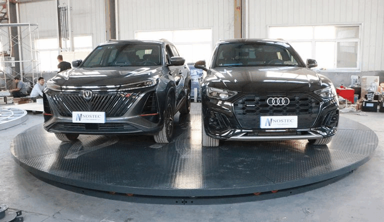 Rearranging space with state-of-the-art, custom lifts and automobile turntable systems
